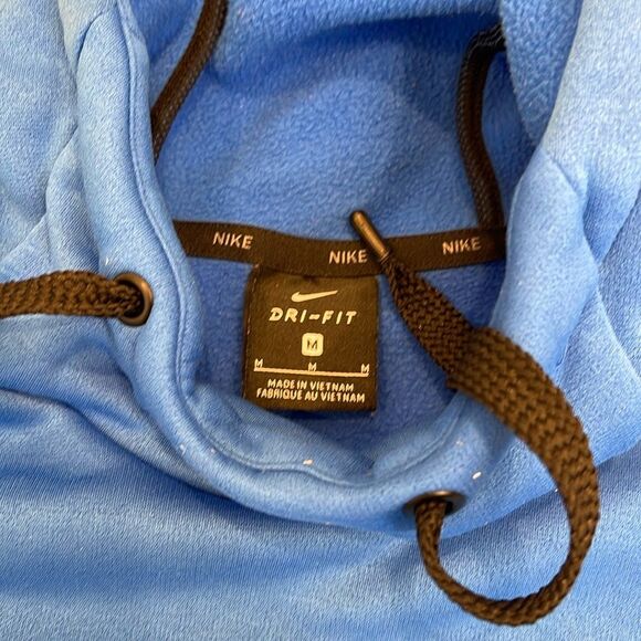 NIKE Dri-Fit blue/black hooded sweatshirt size medium - Picture 3 of 4